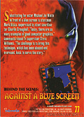 #77 Against a Blue Screen (Back)