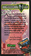 25 Billy Kincaid (Back)