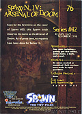 #76 Spawn IV: Arsenal of Doom (Back)